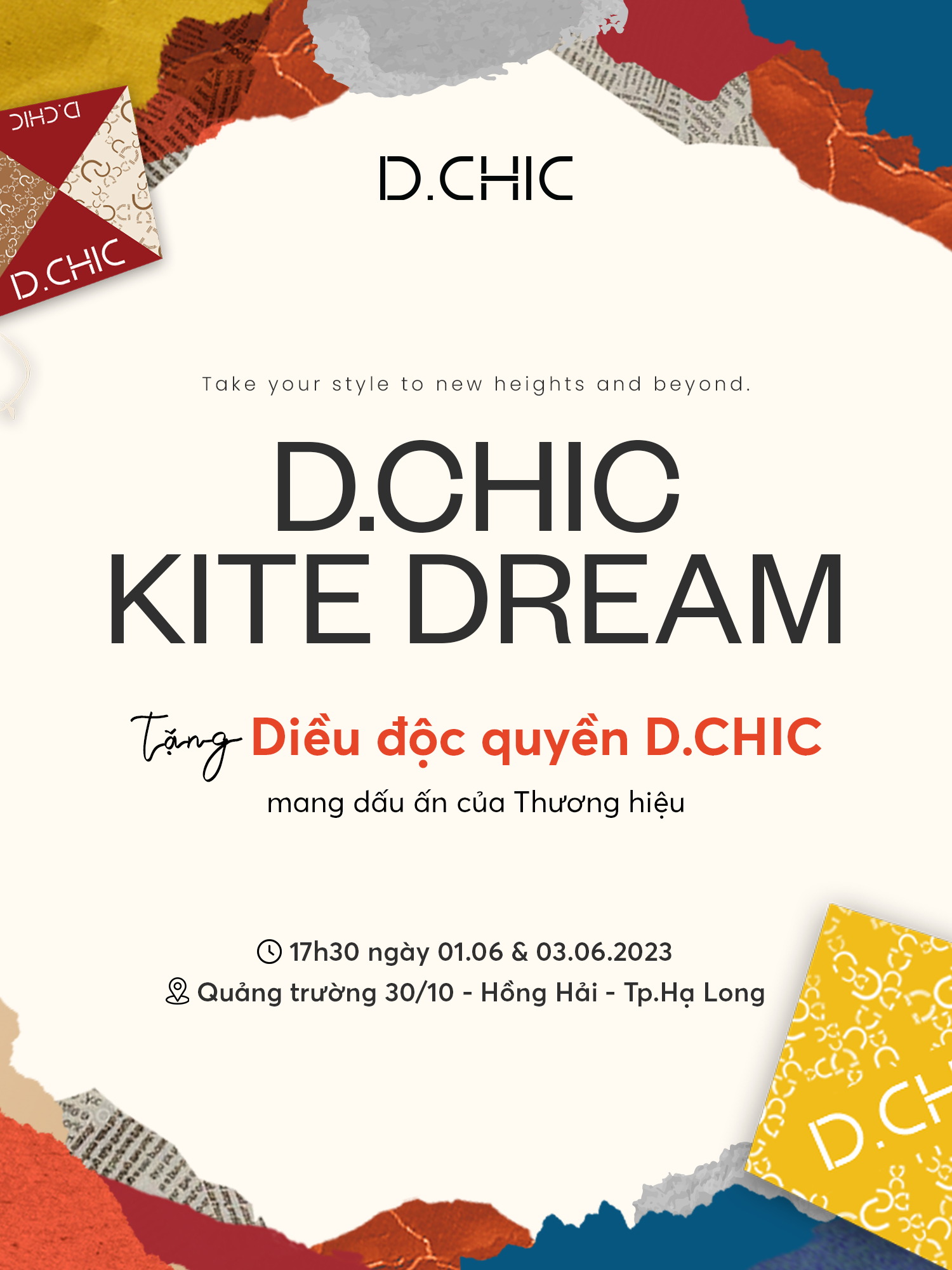 “D.CHIC KITE DREAM - Tặng diều độc quyền D.CHIC mang dấu ấn thương hiệu"